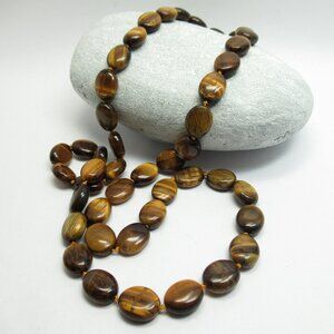 Tiger's Eye oval necklace